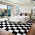 5x7 Rugs for Living Room Bedroom, ft Black and White Checkered Area Rug, Fluffy Soft Washable Carpet, Modern Non-Slip