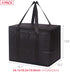 DIOMMELL Set 4 of Large Insulated Reusable Grocery Bags with Sturdy Zipper and Handles, Foldable Washable Heavy Duty