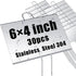 Landhoow 30 Pcs Large Garden Plant Markers Metal Plant Labels Sign 6''