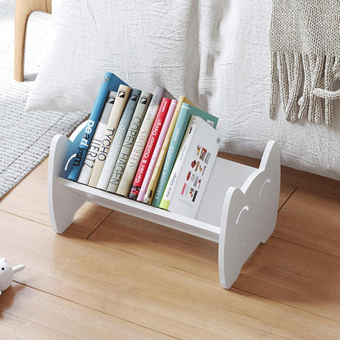 KUAIYU Kids Bookshelf, Mini Desktop Bookshelf with Tilted Shelf for Desk, Tabletop Book Shelf and Storage Rack