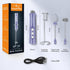 MF02 Rechargeable Milk Frother, Handheld Foam Maker with Stainless Whisk for Cappuccino, Latte, Keto Diet, Ultra Violet