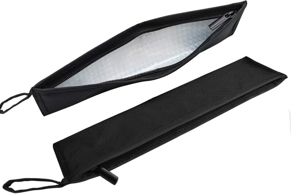 Aosbos Chopstick Carrying Case, Reusable Bag for Metal, Bamboo, Stainless Steel Chopsticks - Black