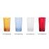 32 oz. Restaurant Tumbler Beverage Cup, Stackable, Break-Resistant Plastic, Set of 4 - Blue