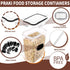 Set 24 PRAKI Airtight Food Storage Containers with Lids - PCS, BPA Free Kitchen and Pantry Organization, Plastic