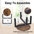 5-12 Inch Vigordream Plant Stand Indoor, Heavy Duty Sturdy Metal Plant Holder, Wooden plant Stool, Single Plant Pot