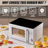 Rubber Mat for Microwave Top Cover - Nonstick Heat Resistant Multipurpose Mats, 18"x14" Non Slip
