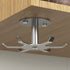 2pcs Under Cabinet Hooks - Rotating Kitchen Utensil Holder, 304 Stainless Steel Adhesive Hanging Rack for Utensils
