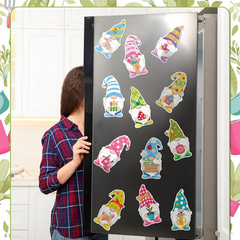 Hoteam 30 Pcs Spring Magnets, Cute Summer Refrigerator Magnet for Garage Door, Car, Metal Door Decoration