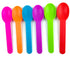50 Pieces Premium Plastic Wide Handle Spoons,Ice Cream Spoons Dessert Spoons 5.9" long,Random 5 Colors