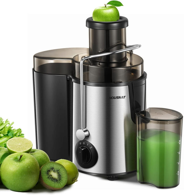 Juicer Machines, HOUSNAT Juicer Whole Fruit and Vegetables with 3-Speed Setting, 400