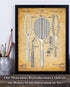 Tennis Racket Patent Print - 11x14 Unframed, Great Sports Bar Decor and Gift for Tennis Enthusiasts