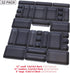 Set of 32 Interlocking Desk Drawer Organizer Tray Dividers, Plastic Storage Bins for Kitchen, Bathroom, Office