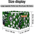 Golf Ball Storage Basket, Foldable Storage Bin with Handle, Rectangular Organizer for Closet Shelf, 2 Pack