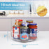 Guzon 6 Pack Lazy Susan Turntable, 10 Inch Clear Rotating Organizer for Kitchen, Pantry, Dresser, Bathroom