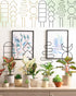 sousac 4 Pack Trellis for Indoor Climbing Plant, Small Metal Garden Trellis for Potted Plants, Stake Mini Treleaf