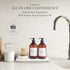 Set Counter Set FINESSY Modern Hand and Dish Soap Dispenser for Kitchen with Tray and Bamboo Brush, Kitchen Soap