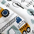 Datura home Sets Bulldozer Set 2 1 Kids Cartoon Excavator Bedding Comforter for Boy and Girls,Construction Truck Tree