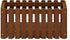 FG18453 Furinno Tioman Hardwood Patio Furniture Outdoor Slat Style Flower Planter Box, Natural