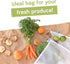 Set 5 FLIP AND TUMBLE - Reusable Produce Bags Washable Mesh Bags for Fruits and Vegetables, Tough and Tear Proof
