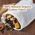 Lukdin 30 Cooking:4x6,6x8Reusable (4x6"15pcs6x8"15pcs) Pcs Natural Cotton Spice Bags for Tea Filters with Drawstring