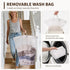 75L 16.5" 12.5" 27.5" Goodpick White Laundry Basket with Wheels, Rolling Laundry Hamper for Bedroom Bathroom, Foldable