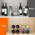 Lifewit Plastic Stackable Wine Rack for Refrigerator, Cabinet, Countertop, Holds 4 Bottles, Water Bottle Organizer