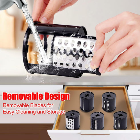 Slicer/Shredder Grater Attachment for Kitchen Aid Stand Mixer, 5 Blades Compatible with Kitchenaid Accessories