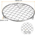 HARFINGTON 5-inch Round Cooking Rack, 201 Stainless Steel Cross Wire Barbecue Grill Net with 20mm Legs for Cooking