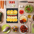 Tempered Glass Cutting Board for Kitchen, 16"x12" Black Marble Pattern, Heat Resistant, Dishwasher Safe