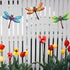Yonivexis Metal Dragonfly Wall Decor, Outdoor Hanging Art for Living Room, Bedroom, Fence, Garden Decor, Style1