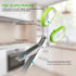 Herb Scissors, Multipurpose Sharp Kitchen Herb Cutter Shears with 5 Stainless Steel Blades, Safety Cover, Cleaning Comb, Cool Kitchen Gadgets for Cutting Fresh Garden Herbs, Dishwasher Safe by JYTUUL