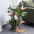 4-Tier Bamboo Plant Stand Rack Multiple Flower Pot Holder Shelf Indoor Outdoor Planter Display Shelving Unit for Patio