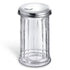 12 Oz Glass Sugar Dispenser with Pour Spout and Stainless Steel Flip Lid, Multifunctional Container for Coffee Bar,