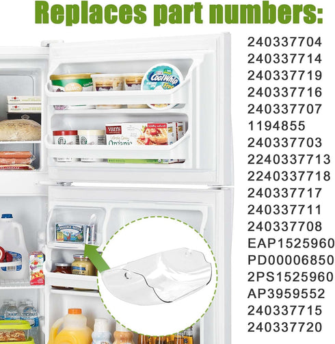 240337712 Refrigerator Dairy Door Compatible with Kenmore, Dairy Bin Cover Replacement