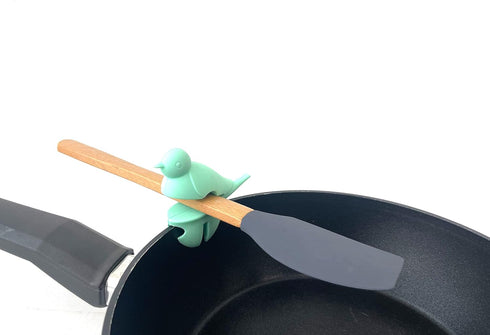 Spoon Pot Pan Holder Set, Heat Resistance Silicone Kitchen Gadgets, Non-Slip Spoon Holder, Stove Organizer (3)