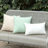 MIULEE Decorative Outdoor Throw Pillow Covers, 2 Pack Solid Waterproof Faux Linen Cushion Cases 18x18 Inch Beige