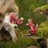 Top Collection Miniature Fairy Garden and Terrarium Mini Red Dragon Playing with Butterfly Figurine