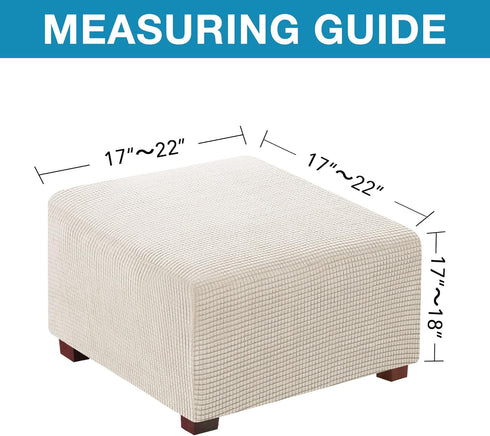 Flamingo P Stretch Ottoman Cover Square Ottoman Slipcovers Furniture Protector Folding Storage Stool Furniture