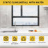 Window Privacy Film, Frosted Glass Window Film for Bathroom and Home Office, Static Cling Non-Adhesive Coverings