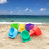 Home Queen Beach Cup Holder with Pocket, Multifunctional Sand Drink Holder Set of 6 (Blue, Teal, Purple, Green, Orange,