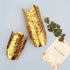 EUSOAR Disposable Baking Cups, 100pcs 3.5 Ounce Gold Tulip Cupcake Muffin Liners, Aluminum Foil Style Cupcake Cups