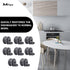 4581DD3002A Upper Dishrack Roller Wheels Assembly, Fit for L-G Dishwasher Parts, 8 Pack