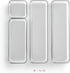 BINO 4-Piece Drawer Organizer Bin Set, Small Grey, Multi-Purpose Storage with Soft-Grip Lining, Non-Slip Feet
