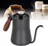 Coffee Kettle - Hand Breathe Stainless Steel Pot with Fine Mouth for 550Ml Pour Over Coffee Makers (Black)