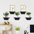 Room,Bedroom,Kitchen,Office,Pine,8x6 Inch,2 Pack(Black) PHOENANCEE Small Floating Shelves,Speaker Shelf,Trapezoid Wall
