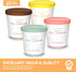 32 oz 4-Pack Frozen 2 Ice Cream Containers with Airtight Silicone Lids ( ) Homemade Ice Cream Container perfect
