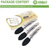 Mini Tongs with Silicone Tips, 7-Inch Kitchen Tongs, Set of 3 (Black)