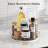 LAMU 2 Pack Lazy Susan Turntable Organizer for Cabinet Refrigerator 10''/10.6'' Kitchen Pantry Organizers and Storage Spices Rack Organization, Cabinet Medicine Organizer, Bathroom Makeup, Clear by LAMU