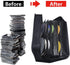 DVD Case Holder, Portable CD/DVD Case Wallet Binder for Home Travel, 160 Capacity Organizer (Black binder, Black)