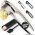 Zulay Kitchen Large Premium Garlic Press Set Rust Proof & Dishwasher Safe,